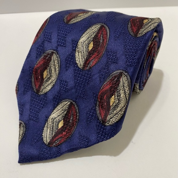 Robert Talbott Best of Class 100% Silk Tie for the Toggery Made in USA Navy - Picture 1 of 7